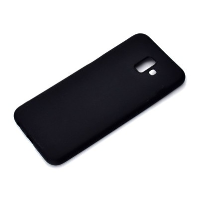 Samsung Galaxy J6+ 2018 (J610) cieta silikona (TPU) melns apvalks / vacins.lv