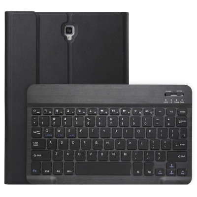 Samsung Galaxy Tab A 10.5 2018 (T590, T595) чехол-книжка из черной кожи с беспроводной клавиатурой Bluetooth | Vacins.lv
