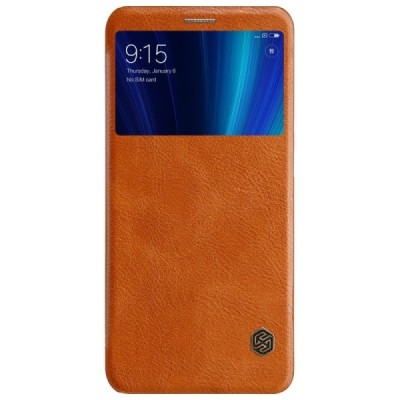 Greznais „Nillkin“ Qin sērijas ādas atvērams brūns Xiaomi Mi 6X (Xiaomi Mi A2) maciņš / Vacins.lv