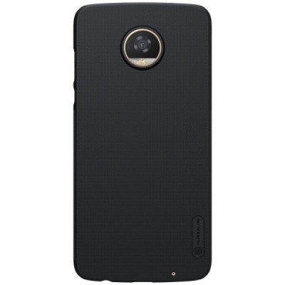 Motorola Moto Z2 Play Nillkin Frosted Shield melns plastmasas apvalks / vacins.lv