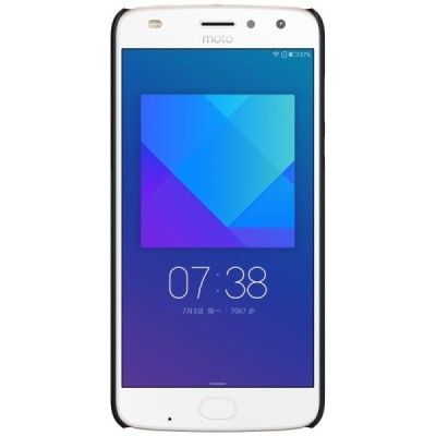 Motorola Moto Z2 Play Nillkin Frosted Shield melns plastmasas apvalks / vacins.lv