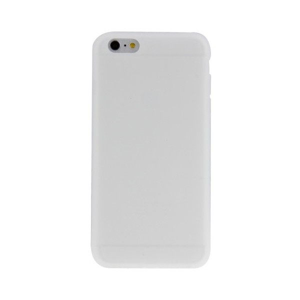 Tвердый силиконовый (TPU) матовый чехол – белый (iPhone 6 Plus / 6s Plus)