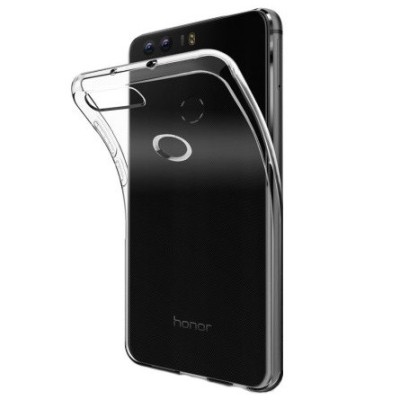 Твердый силиконовый чехол (TPU) для Huawei Honor 8 - прозрачный | Vacins.lv