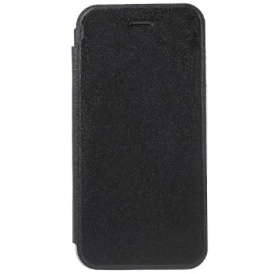 Apple iPhone 6 (6s) „Shiny“ atvēramais ādas melns maciņš - maks / Vacins.lv