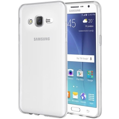 Твердый силиконовый чехол (TPU) для Samsung Galaxy J7 (J700) - прозрачный | Vacins.lv