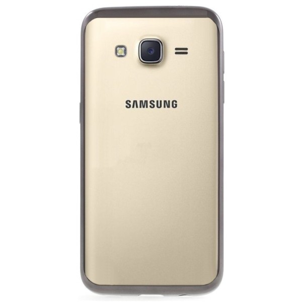 Силиконовый прозрачный чехол, серый (Galaxy J5 2015)