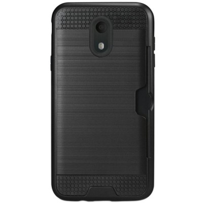 Samsung Galaxy J7 2017 (J730) усиленный защитный чёрный твердый силиконовый чехол (TPU) | Vacins.lv