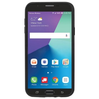 Samsung Galaxy J7 2017 (J730) усиленный защитный чёрный твердый силиконовый чехол (TPU) | Vacins.lv