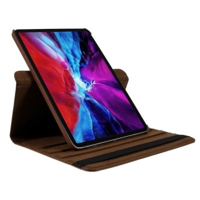 Apple iPad Pro 11 (2018, 1-го поколения) вращающийся на 360 градусов, коричневый кожаный чехол (складной) | Vacins.lv