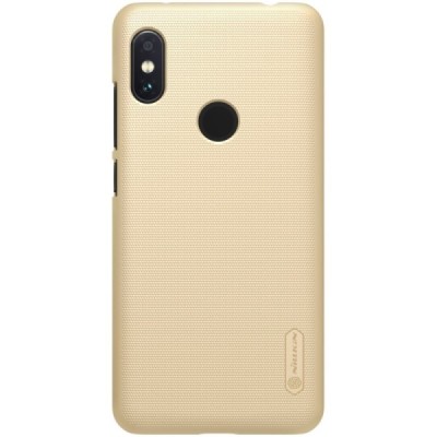 Xiaomi Redmi Note 6 Pro Nillkin Frosted Shield zelta plastmasas apvalks / vacins.lv