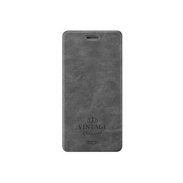 „Mofi“ Vintage чехол-книжка – серый (Redmi Note 6 Pro)
