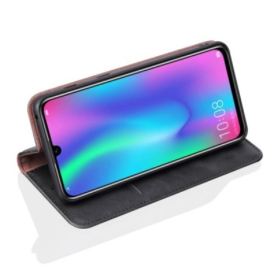 „Deluxe“ Huawei P smart 2019 (Honor 10 Lite) чёрный кожаный чехол-книжка | Vacins.lv