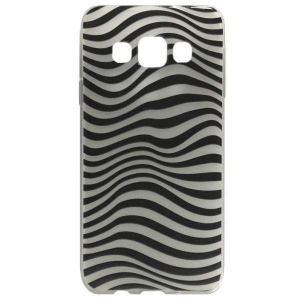 „Zebra“ твердый силикон чехол (TPU) – чёрный (Galaxy A5 2015)