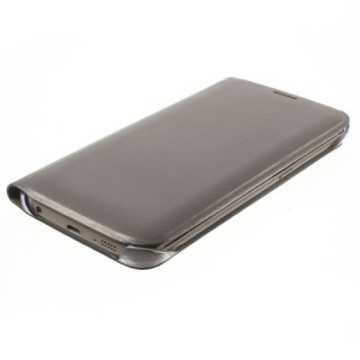 Samsung Galaxy S6 Edge чехол-книжка Smart Wallet из кожи шампанского цвета | Vacins.lv