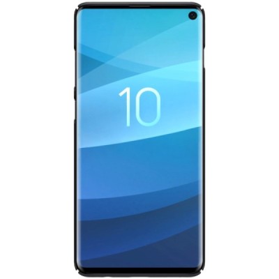 Samsung Galaxy S10 (G973) Nillkin Frosted Shield черный пластиковый чехол | Vacins.lv