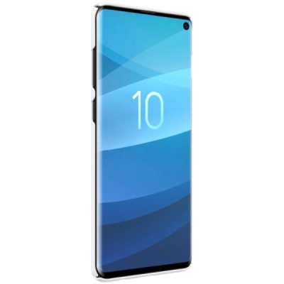Samsung Galaxy S10 (G973) Nillkin Frosted Shield белый пластиковый чехол | Vacins.lv