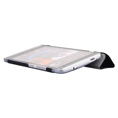 HTC One Max 8088 „Baseus“ ādas melns atvērams maciņš / Vacins.lv