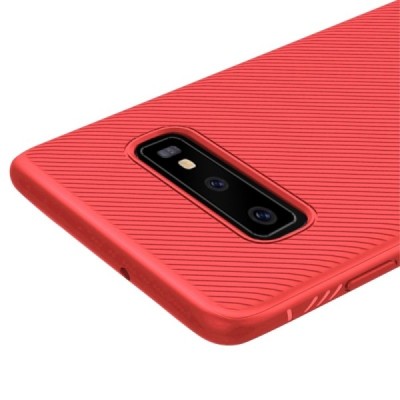 Samsung Galaxy S10 (G973) „Lenuo“ твердый силиконовый чехол из TPU красного цвета | Vacins.lv
