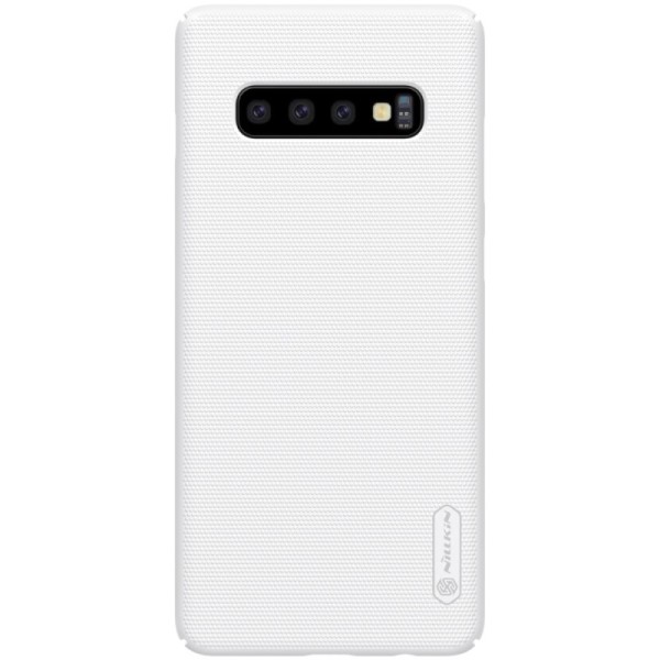 Чехол „Nillkin“ Frosted Shield – белый (Galaxy S10+)