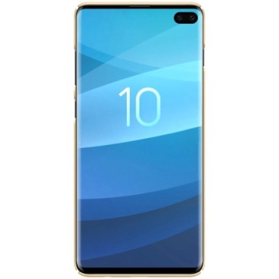 Samsung Galaxy S10+ (G975) Nillkin Frosted Shield zelta plastmasas apvalks / vacins.lv