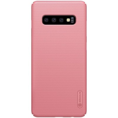 Samsung Galaxy S10+ (G975) Nillkin Frosted Shield розовый пластиковый чехол | Vacins.lv