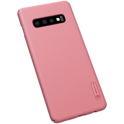 Samsung Galaxy S10+ (G975) Nillkin Frosted Shield розовый пластиковый чехол | Vacins.lv