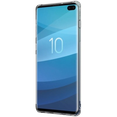 Samsung Galaxy S10+ (G975) Nillkin Nature тонкий серый силиконовый чехол (TPU) | Vacins.lv