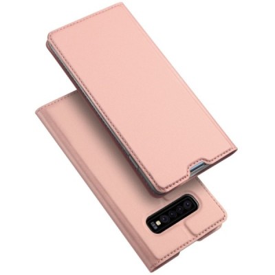 „Dux Ducis“ Skin серии Samsung Galaxy S10+ (G975) розовый кожаный чехол-книжка | Vacins.lv