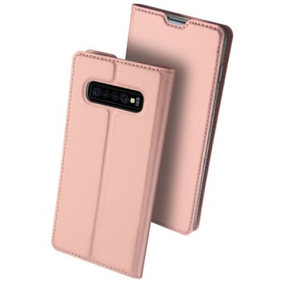 „Dux Ducis“ Skin серии Samsung Galaxy S10+ (G975) розовый кожаный чехол-книжка | Vacins.lv
