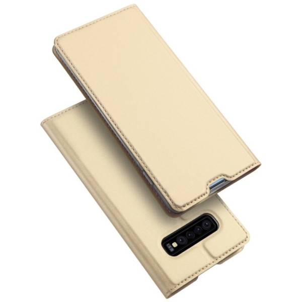 Чехол-книжка „Dux Ducis“ Skin – золотой (Galaxy S10+)