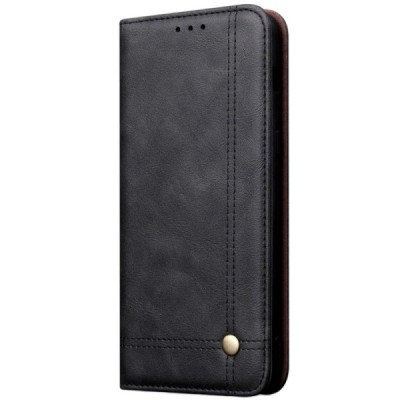 „Deluxe“ Samsung Galaxy S10+ (G975) чёрный кожаный чехол-книжка | Vacins.lv
