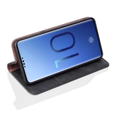 „Deluxe“ Samsung Galaxy S10+ (G975) чёрный кожаный чехол-книжка | Vacins.lv