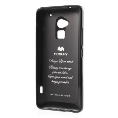 HTC One Max 8088 Mercury melns cieta silikona (TPU) futrālis / Vacins.lv