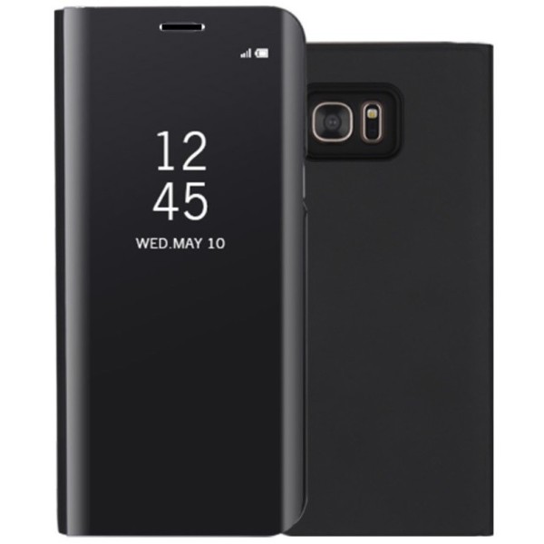 Plastmasas atvērams maciņš - melns (Galaxy S7 Edge)