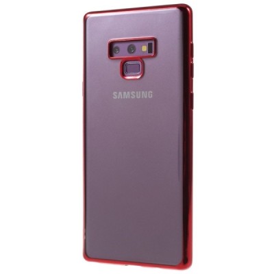 Samsung Galaxy Note 9 (N960F) Силиконовый прозрачный чехол, красный | Vacins.lv