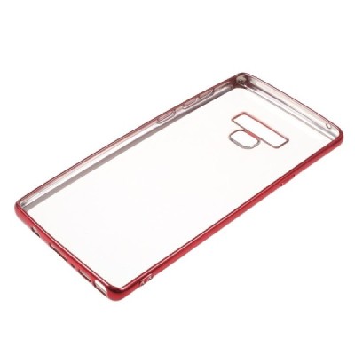 Samsung Galaxy Note 9 (N960F) Силиконовый прозрачный чехол, красный | Vacins.lv
