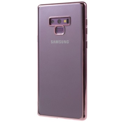Samsung Galaxy Note 9 (N960F) Силиконовый прозрачный чехол, розовый | Vacins.lv