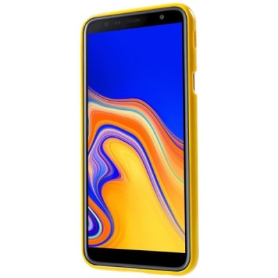 Samsung Galaxy J4+ (J400F) Mercury твердый силиконовый чехол (TPU) - желтый | Vacins.lv