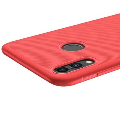 Huawei P smart 2019 (Honor 10 Lite) „Lenuo“ cieta silikona (TPU) sarkans apvalks / vacins.lv