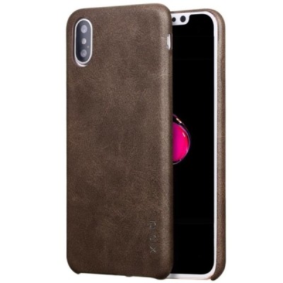 „X-Level“ Vintage серии Apple iPhone Xr коричневый кожаный чехол | Vacins.lv