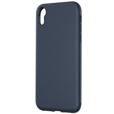 Apple iPhone Xr „Lenuo“ cieta silikona (TPU) zils apvalks / vacins.lv