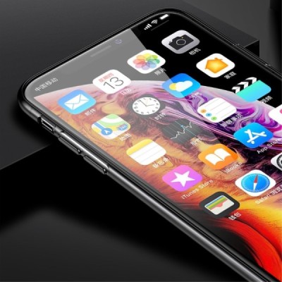 Apple iPhone Xr „TOTU“ Soft Frosted melns cieta silikona apvalks / vacins.lv