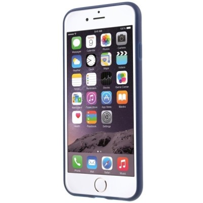 Apple iPhone 7 (iPhone 8) zils cieta silikona TPU pasaulē planākais apvalks / Vacins.lv