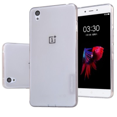 OnePlus X Nillkin Nature тонкий серый силиконовый чехол (TPU) | Vacins.lv