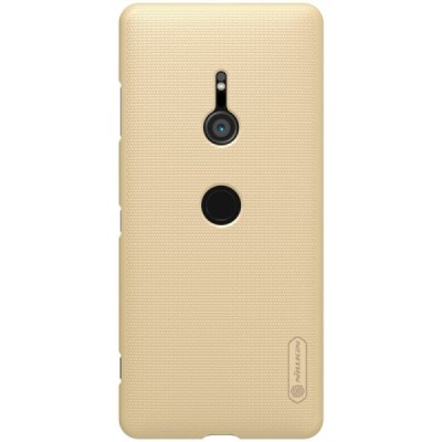 Nillkin Frosted Shield Sony Xperia XZ3 золотой пластиковый чехол | Vacins.lv