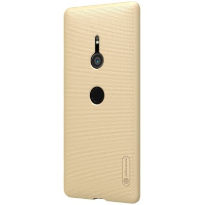 Nillkin Frosted Shield Sony Xperia XZ3 золотой пластиковый чехол | Vacins.lv