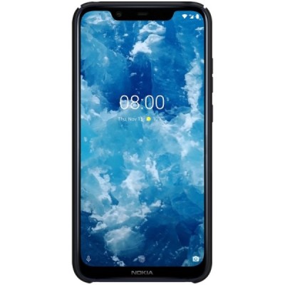 Nokia 8.1 2018 (Nokia X7) Nillkin Frosted Shield melns plastmasas apvalks / vacins.lv