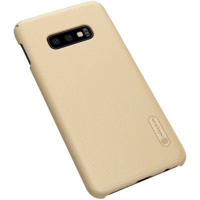 Samsung Galaxy S10e (G970) Nillkin Frosted Shield zelta plastmasas apvalks / vacins.lv