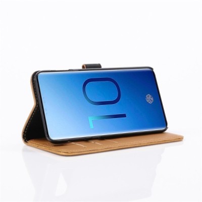 Samsung Galaxy S10e (G970) открываемый светло-коричневый кожаный чехол - книжка | Vacins.lv