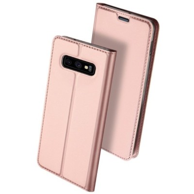 „Dux Ducis“ Skin серии Samsung Galaxy S10e (G970) розовый кожаный чехол-книжка | Vacins.lv